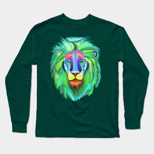 Psychedelic Nature of the Lion Long Sleeve T-Shirt